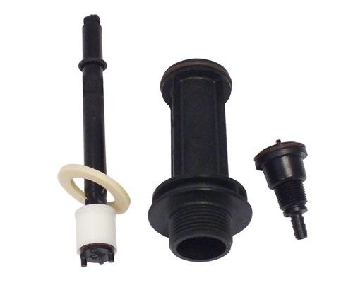 Suction tube fitting assembly (poppet, O-ring, spring, fitting) SuperDos
