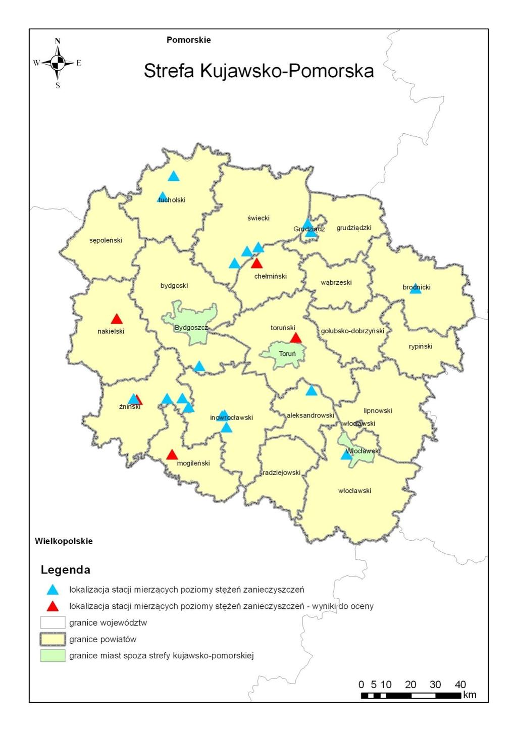 Program ochrony powietrza dla strefy kujawsko-pomorskiej ze względu na pył PM10, benzen i arsen 18 Rysunek 2.