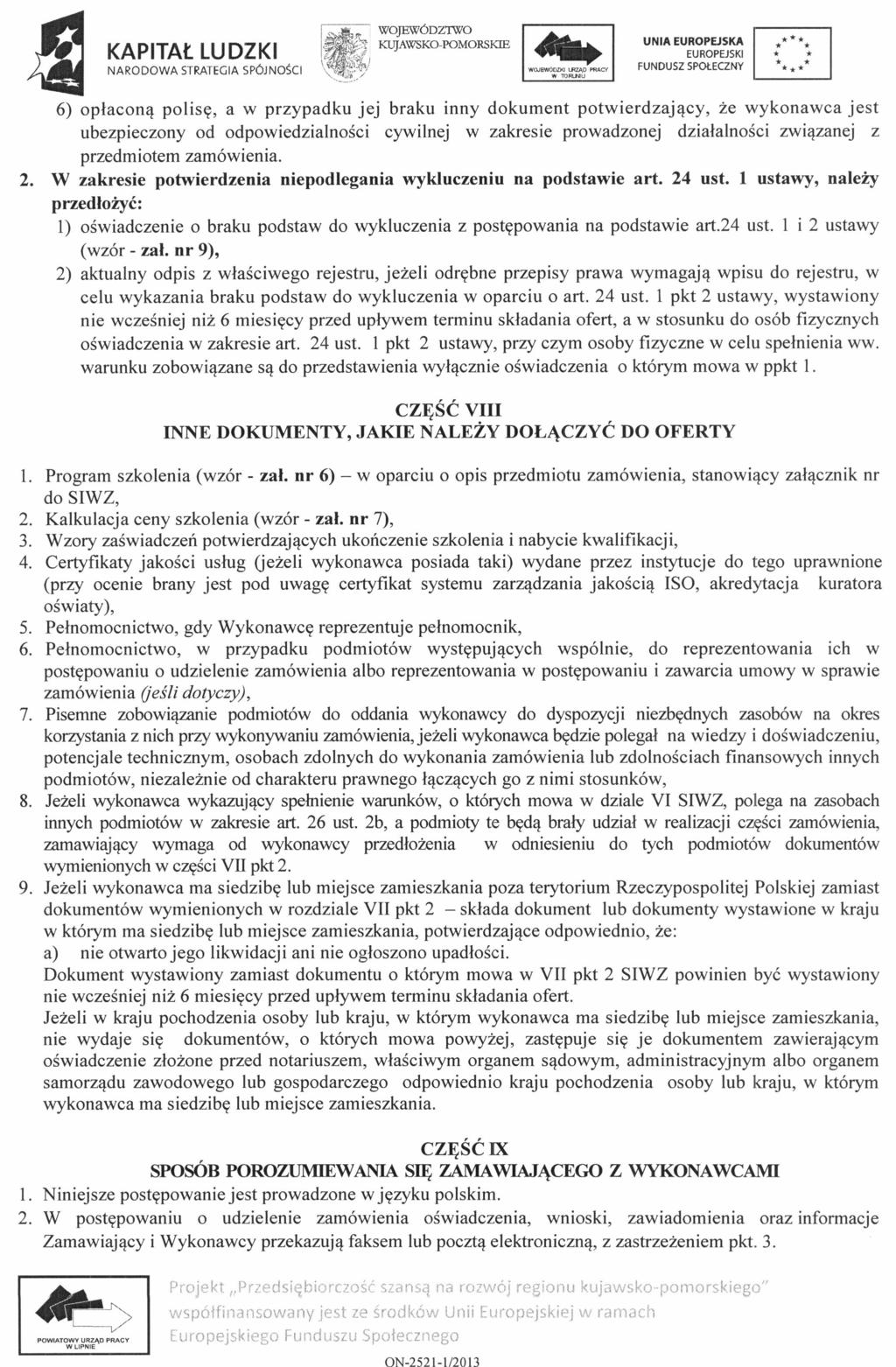 ~i -..,,- WOJEWÓDZTWO i -;':f KUJAWSKO-POMORSKIE \ / * *** * **.