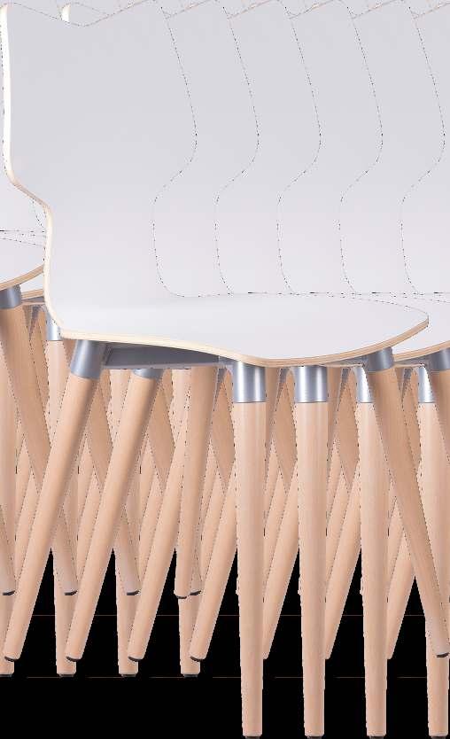 ygrek Krzesło kawiarniano domowe o szczególnym kształcie oparcia w kształcie litery Y.