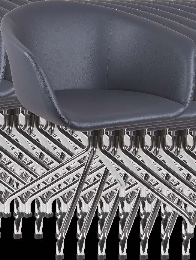 deep Tapicerowane krzesło, którego wkładem jest jednoczęściowa sklejka. Daje poczucie stabilności oraz szczególnej wygody.