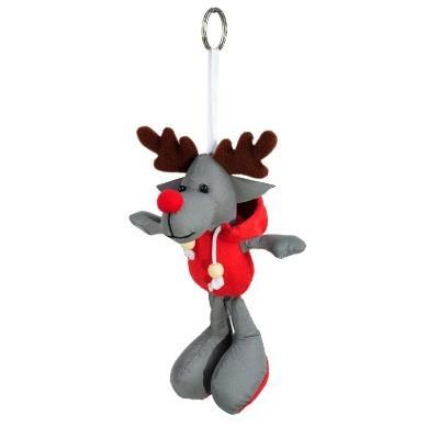 16. Brelok odblaskowy REINDEER Ręcznie szyty brelok Renifer wykonany z odblaskowego materiału.
