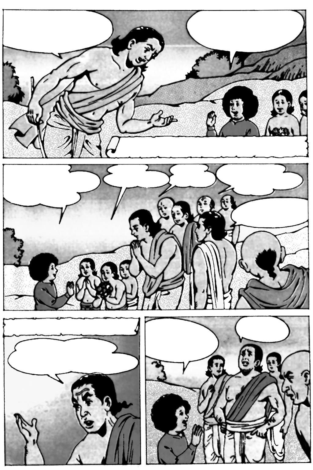 Przygody małego Satji Dalszy ciąg komiksu o dzieciństwie i młodości Sathya Sai. W poprzednim odcinku Satja powiedział ojcu, że jest Sai Babą. A oto, co odpowiedział Wenkapparadżu. Sa i Baba?