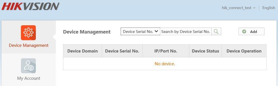 Product: Cameras, NVRs, DVRs Page: 8 of 17 (3) Przejdź do zakładki Device Management i kliknij Add aby rozpocząć dodawanie urządzenia.