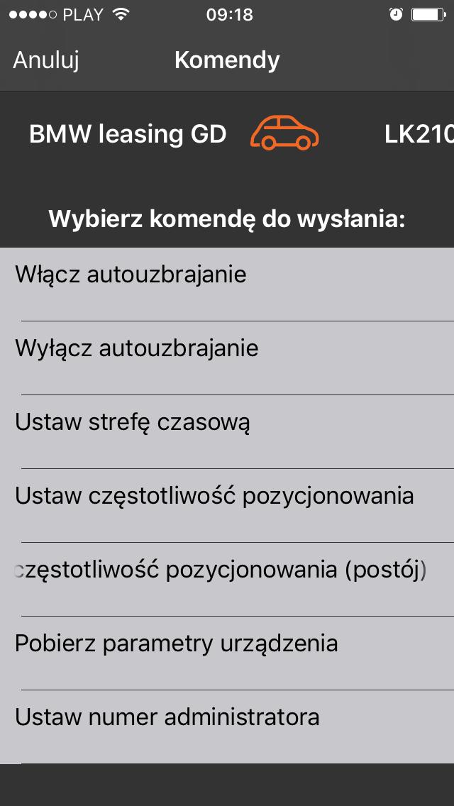 Wszystkie zamieszczone tu komendy przesyłane są z wykorzystaniem połączenia internetowego.