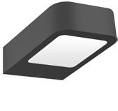 180 mm lighting up your future LUN Index: ORO10003 OUTDOOR WLL LMP, SURFE MOUNTED 320 lm Oświetlenie dekoracyjne w nowoczesnym stylu.