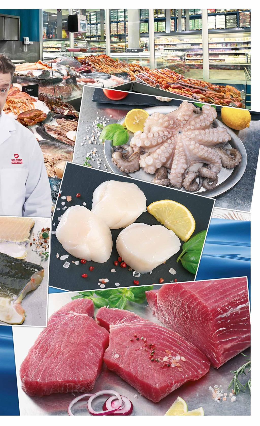 60 gatunków ryb świeżych 80 rodzajów ryb wędzonych 20 rodzajów owoców morza Zestawy sushi OŚMIORNICA 0,5/1 20290292 62 99 z VAT 66.