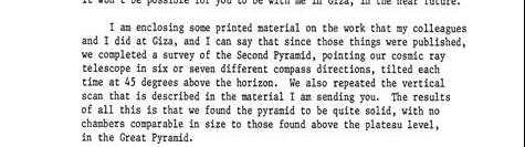 The Alvarez Experiment: Final results of the project Alvarez wrote that the results of all this is that we found the