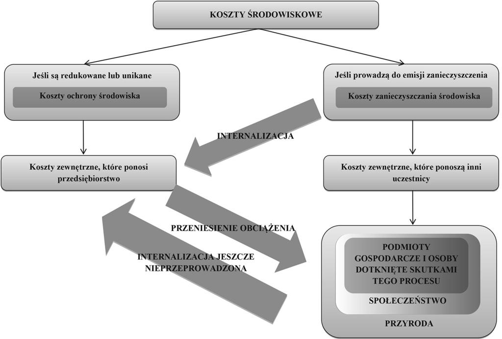 Istota i zakres definiowania kosztów środowiskowych 115 zanieczyszczania środowiska, bo nawet założywszy, że zanieczyszczenie zostałoby w całości zutylizowane, to pozostaje negatywne oddziaływanie,