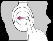 Panel sterowania czujnika dotykowego działa w zależności od sposobu jego obsługi. Odtwórz/wstrzymaj: puknij dwukrotnie (w odstępie około 0,4 sekundy).