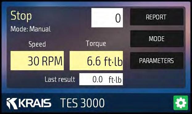 Rolling Controls TES-3000 & TES-1000 SOFTWARE Central unit with user friendly interface and 7 touch screen allows to configure different motor types with their predefined min/ max values and to set