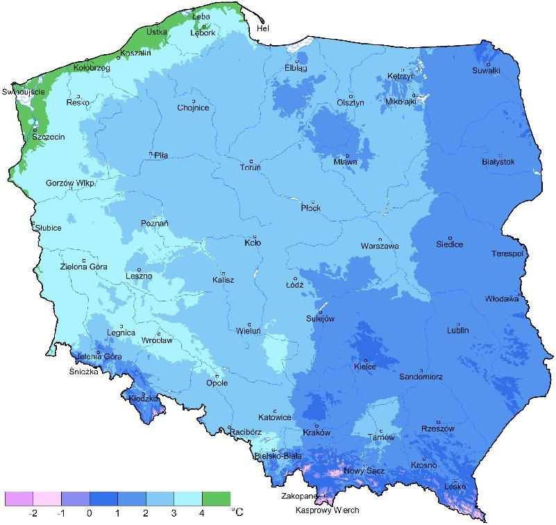 Wyniki techniczno-produkcyjne osiągnięte w kampanii cukrowniczej 2013/2014 w Polsce Strona: 26 z 38 Tab. 29. Średnie, maksymalne i minimalne temperatura powietrza.