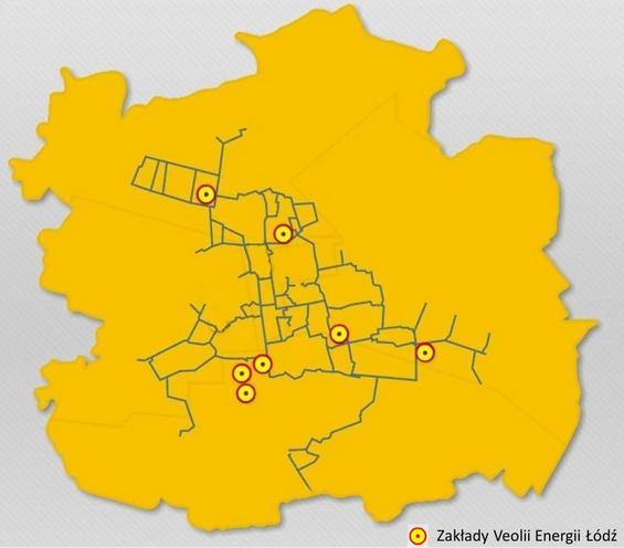 60% łódzkich odbiorców, m.in. do budownictwa wielorodzinnego, zakładów przemysłowych, instytucji użyteczności publicznej, centrów handlowych i usługowych 120. Veolia Energia Łódź S.A.