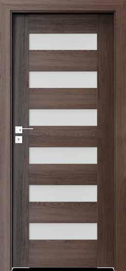 Drzwi w których elementy drewniane odgrywają dominującą rolę w konstrukcji skrzydła. Porta KONCEPT K.