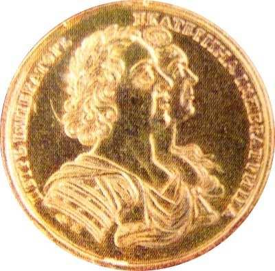 21 Złoty medal z koronacji Katarzyny I Katarzyna