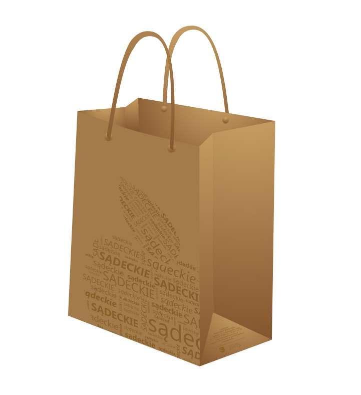 Torba eko papierowa - model 1, papier Kraft min.