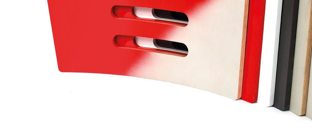 Kształtki sklejkowe Kształtki sklejkowe zbudowane są z nieparzystej liczby fornirów o jednakowej lub różnej grubości ułożonych krzyżowo lub równolegle.