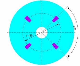 Influence of embedded diagnostic sensors on structural dynamic behaviour of composite rotors 17 Four small piezoelectric patches 4SPP Eight small piezoelectric patches 8SPP Four big piezzo patches