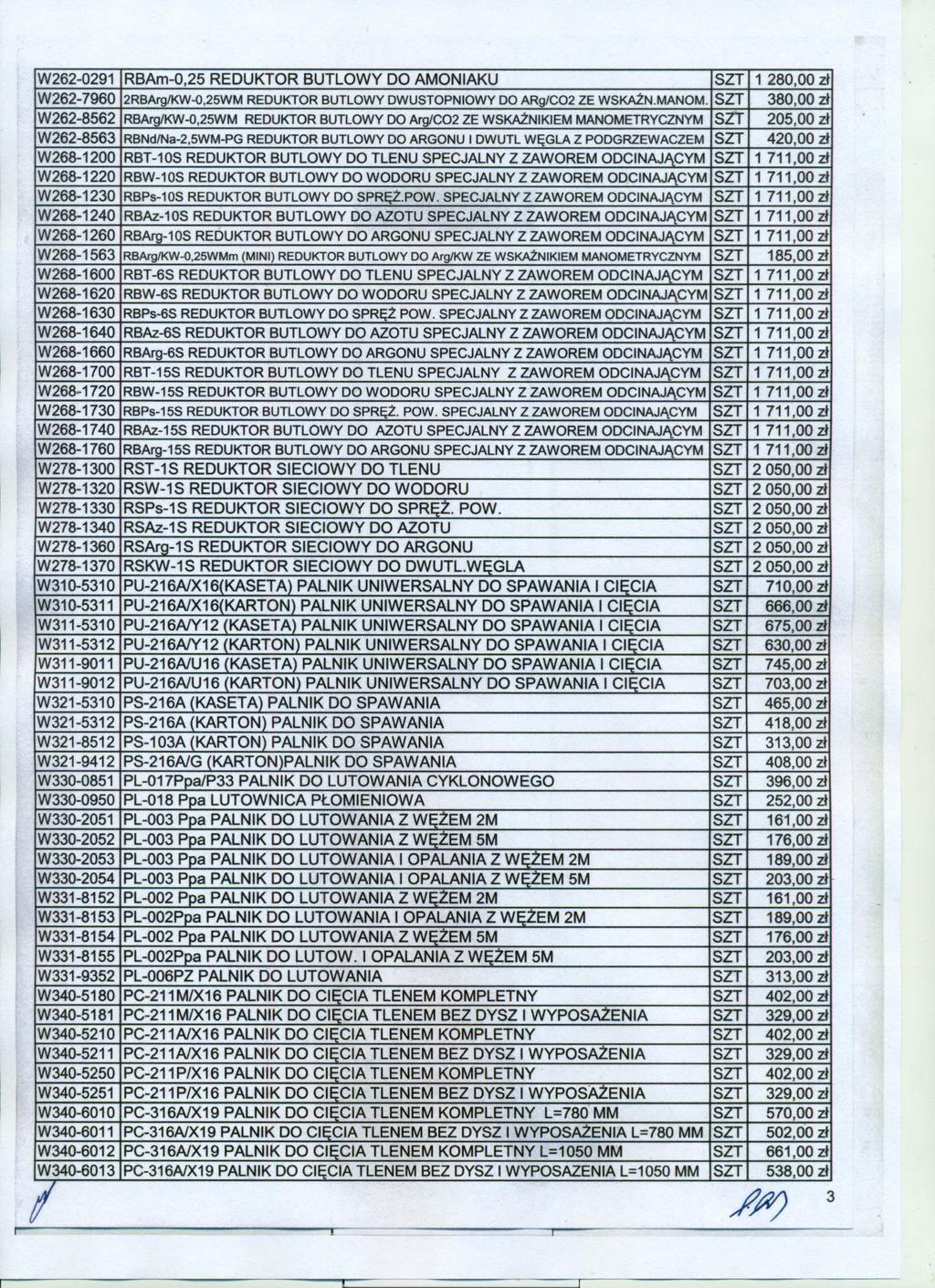 W262-0291 W262-7960 W262-8562 W262-8563 W268-1200 W268-1220 W268-1230 W268-1240 W268-1260 W268-1563 W268-1600 W268-1620 W268-1630 W268-1640 W268-1660 W268-1700 W268-1720 W268-1730 W268-1740 W268-1760