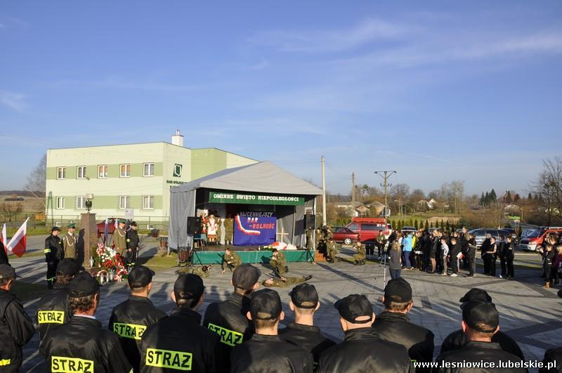 Gminne Obchody Święta Niepodległości zakończyła bardzo wymowna część