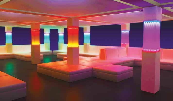 & COLOURS CRYLUX Neon JASKRAWE, FLUORESCENCYJNE Y Duża intensywność kolorów połączona z doskonałą przepuszczalnością światła i niewielką masą to