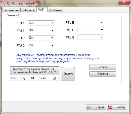 - parametry połączenia uzupełnione są automatycznie przez program (oczywiście istnieje możliwość ich modyfikacji).