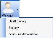 KONFIGURACJA UŻUTKOWNIKÓW, HASŁA I UPRAWNIENIA Klikając na strzałkę obok klawisza