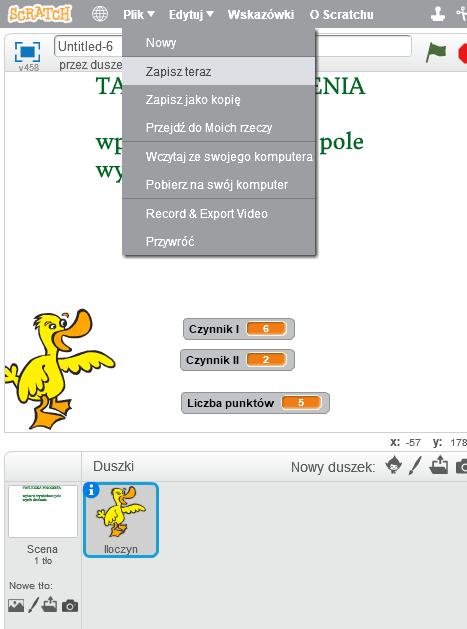 [22/23] Podstawy programowania w Sctatch. Zdj. 41.