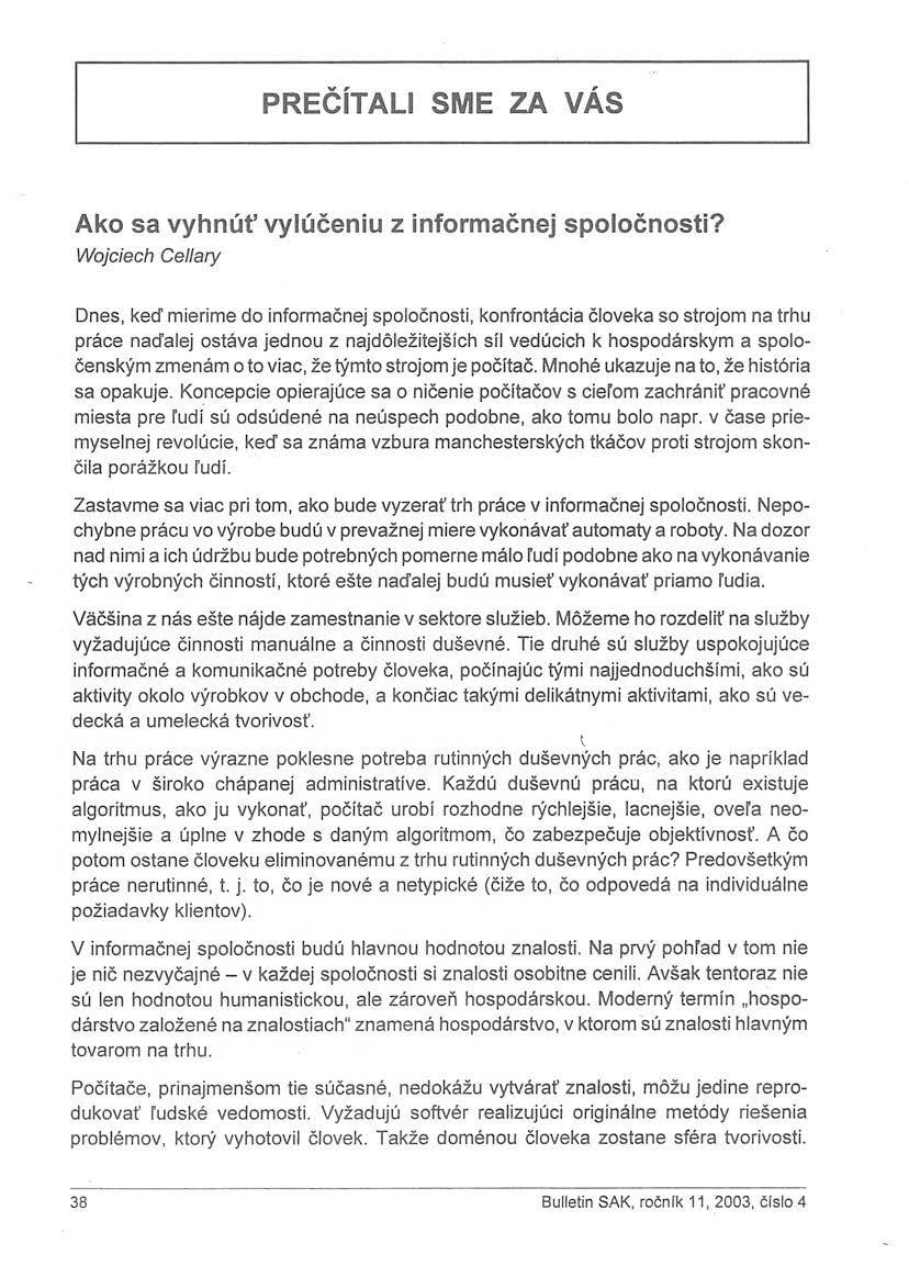 PREČÍTALI SME ZA VÁS Ako sa vyhnúť vylúčeniu z informačnej spoločnosti?