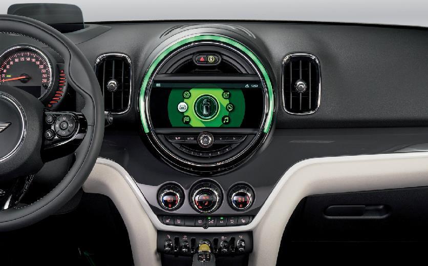 Strona 11 W połączeniu z opcjonalnym pakietem Wired obejmującym system nawigacyjny MINI Professional obsługa odbywa się za pośrednictwem 8,8-calowego ekranu o nowej stylistyce, wyposażonego w funkcję