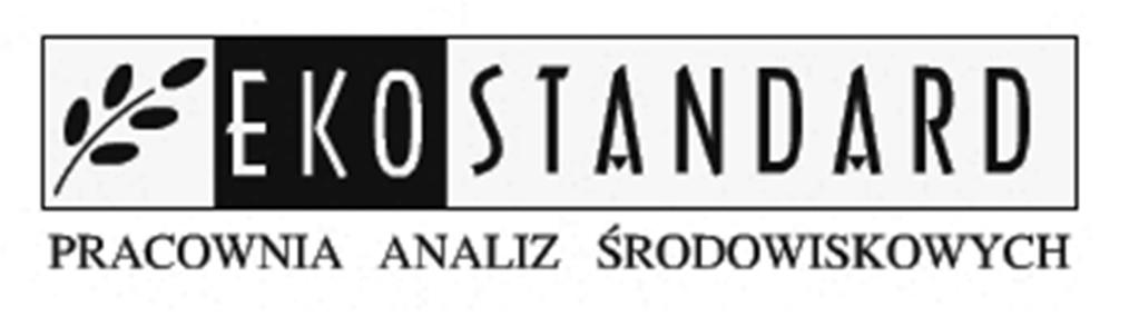 WYKONAWCA: EKOSTANDARD Pracowania Analiz Środowiskowych Ul. Wiązowa 1B/2, 62-002 Suchy Las www.ekostandard.