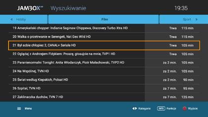 Dodatkowo możesz ustawić sobie powiadomienie lub automatyczne przełączenie przy dowolnym programie z ramówki.