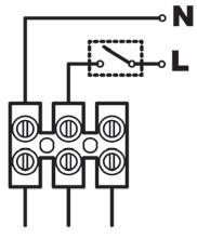 VERTIGO 100 S Vmin 5 mm Schemat podłączenia wentylatora VERTIGO 100 T