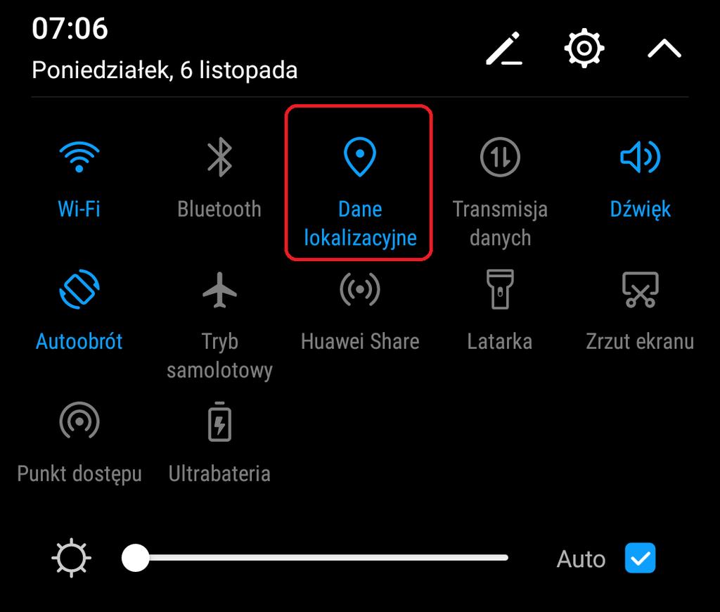 Niektóre wersje systemu Android wymagają włączonej kolaizacji w celu przeszukiwania urządzeń znajdujących się