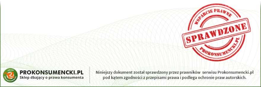 z Klientami będącymi konsumentami - przepisy ustawy o prawach konsumenta z dnia 30 maja 2014 r. (Dz.U. 2014 r. poz. 827 ze zm.); oraz inne właściwe przepisy powszechnie obowiązującego prawa. 11.
