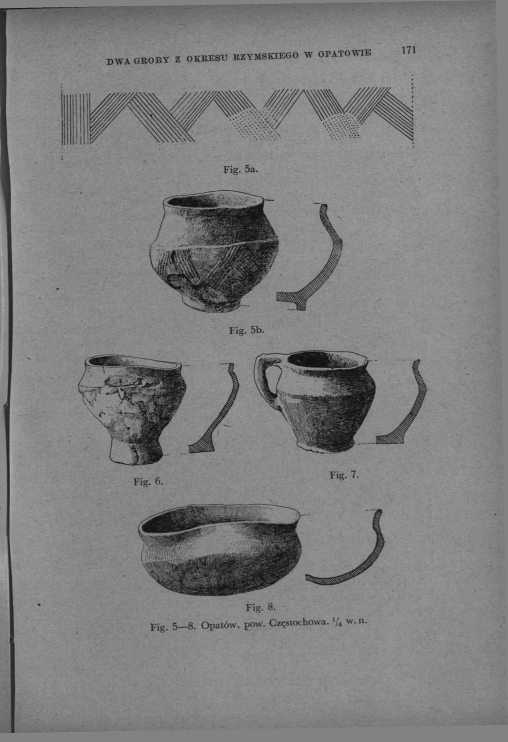 dwa groby z okresu rzymskiego w opatowie Fig. 5a. Fig. 5b. Fig. 6.