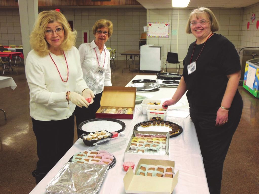 HOSPITALITY PLUS Special thanks to the fabulous Hospitality Committee (some of whom are pictured above and to the side) for putting on a great reception at the parish Social Center following Fr.