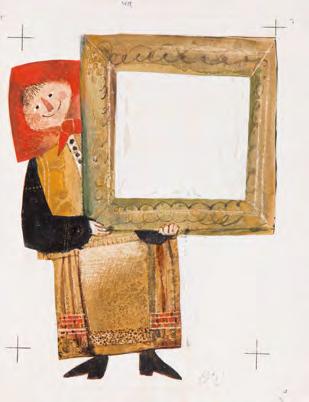 231 Bohdan Wróblewski (1931-2017) "Miała babuleńka kozła rogatego", ilustracja końcowa do książki Czesława Janczarskiego, 1965 r.