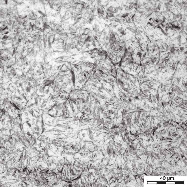 Microstructure of dilatometric specimens of steel NANOS-BAL produced by cooling at a rate of 25 C/s from austenite $eld (900 C) to temperature of isothermal transformation followed by holding at this
