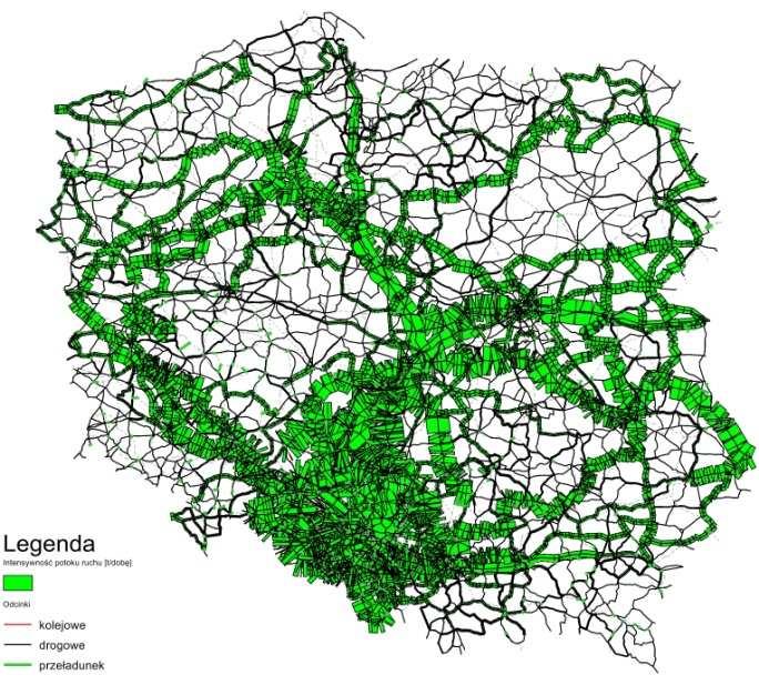 Rysunek 1. Rozłożenie strumienia ładunków węgla ze względu na transport drogowy Rysunek 3.