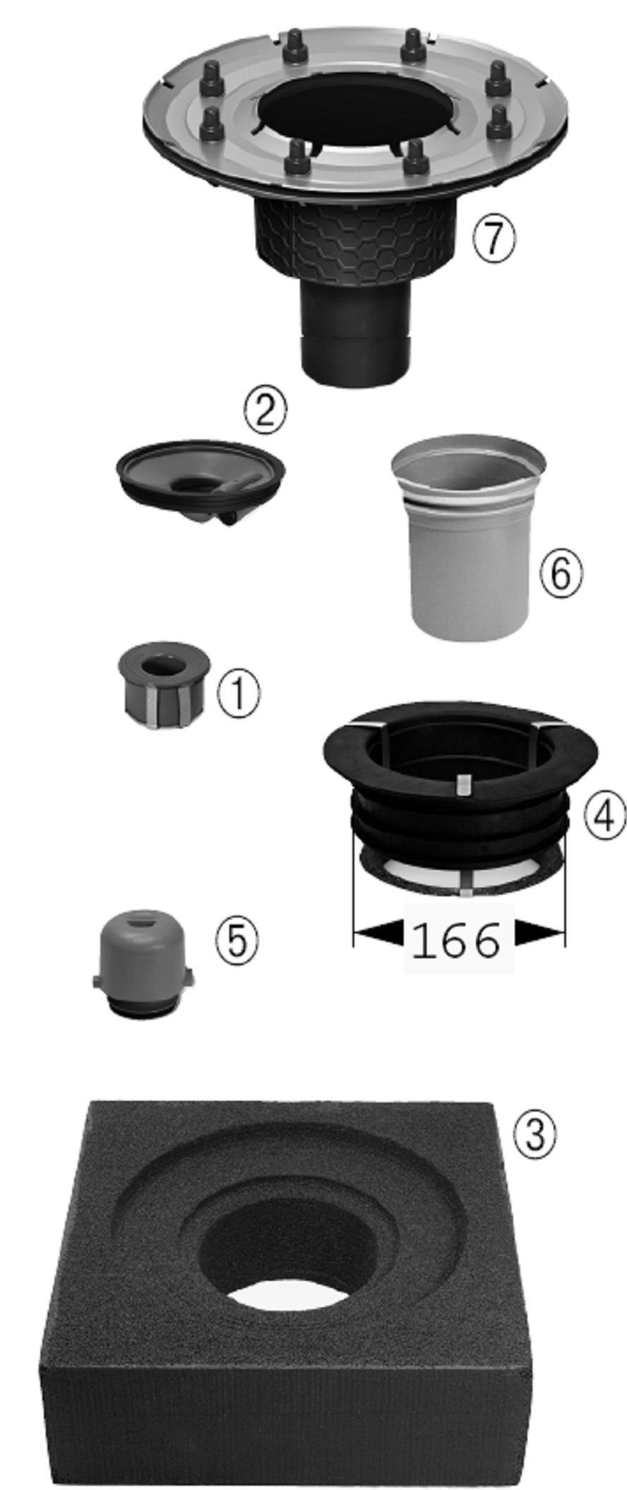 Osprzęt systemowy System 100 System 125 1. Fire-Kit 48 100 48 100 2. Multistop nie łączy się z nr art. 48 100 + 48 990 48 500 3. Korpus izolowany 48 952 4.