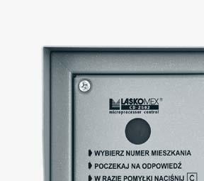 Panele zewnętrzne z listą lokatorów