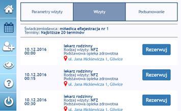 Znaczniki lokalizacji mogą nie pojawiać się wcale na portalu lub tylko dla niektórych specjalności, w zależności od ustawień portalu.