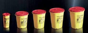 Pojemniki na odpady medyczne Pojemnik na odpady medyczne (niebezpieczne), żółty, stożkowy, 0,5l, PP Pojemnik na odpady medyczne (niebezpieczne), żółty, stożkowy, 0,7l, PP Pojemnik na odpady medyczne