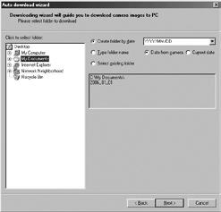 Digimax Master 4. Wybierz miejsce gdzie ma zostać utworzony folder na zdjęcia.