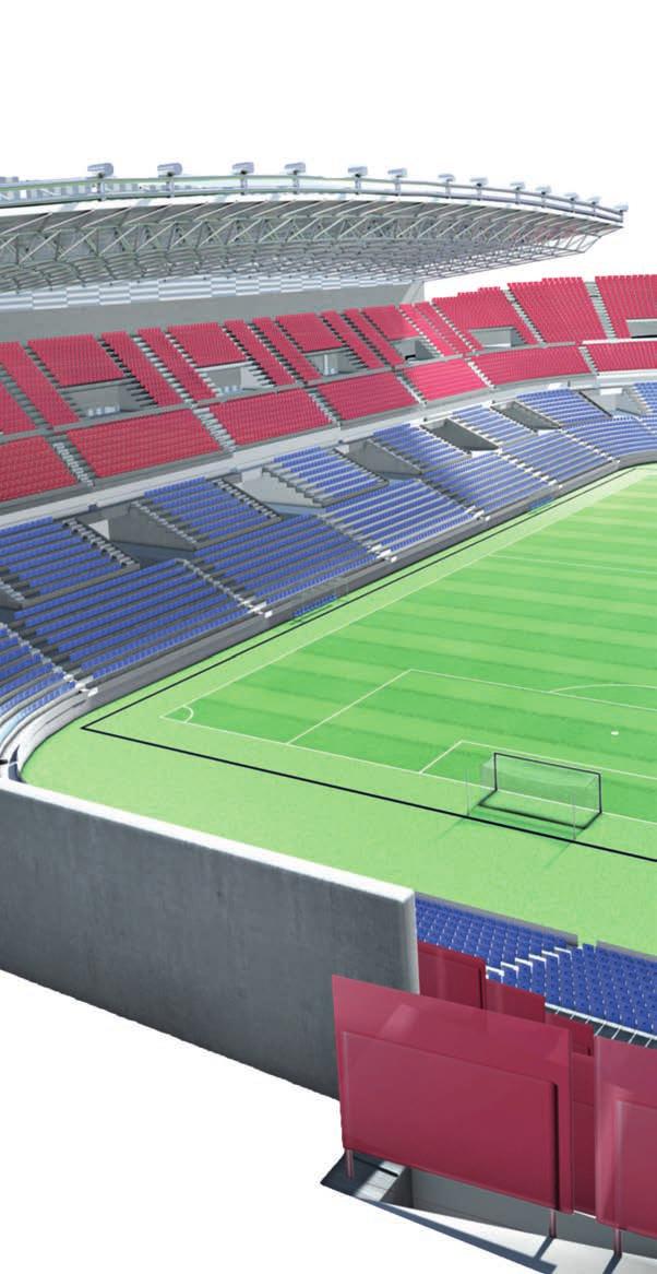TIEFBAU GALABAU AQUABAU SPORTBAU Produkty do stosowania na stadionach piłkarskich i innych obiektach sportowych Referencyjne stadiony piłkarskie HAURATON: