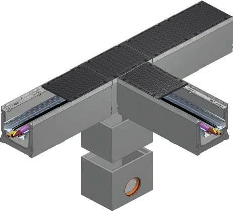FASERFIX kanały instalacyjne System prowadzenia okablowania wykonany z betonu.