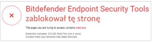 Centrum Zabezpieczeń Systemu Windows / Windows Defender Narzędzia Bitdefender Endpoint Security są zarejestrowane jako programy antywirusowe i zapory w Centrum Zabezpieczeń systemu Windows.