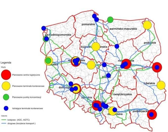 Ruch lotniczy odbywa się na jedenastu lotniskach, do których zaliczamy jedno lotnisko centralne Warszawa-Okęcie oraz dziesięć 2 lotnisk regionalnych: Kraków-Balice, Katowice-Pyrzowice,