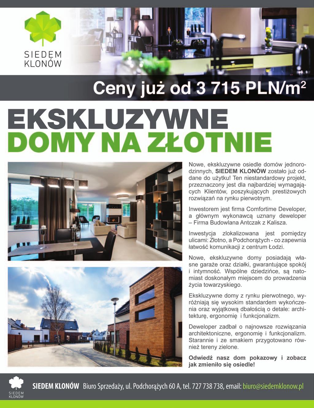A wszystko to w reprezentacyjnej, cichej i pełnej zieleni okolicy z której blisko do centrum miasta.